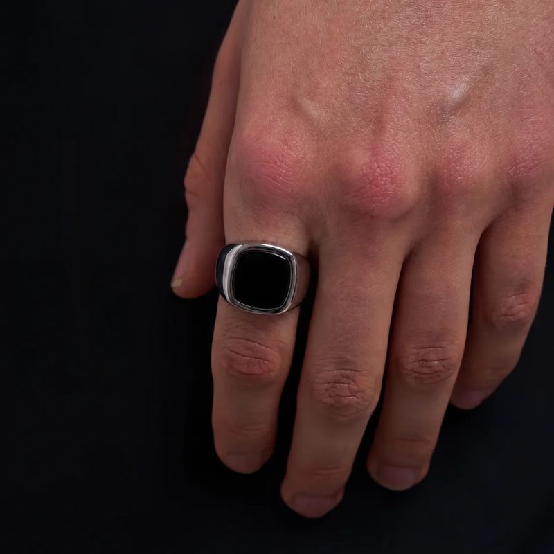 Bague Pierre Noire