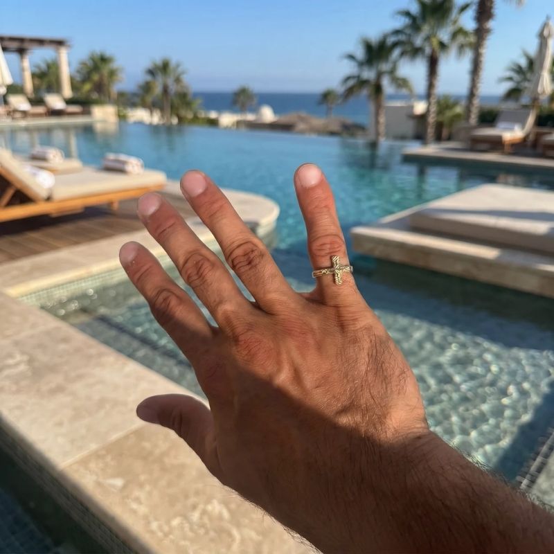 Bague Émeraude Latérale