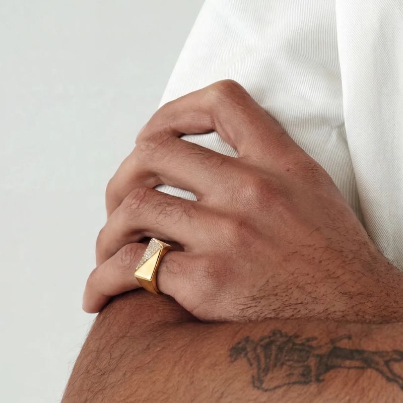 Bague Émeraude Latérale