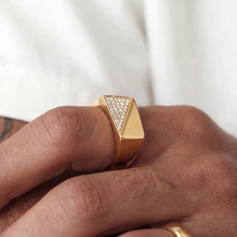 Bague Émeraude Latérale