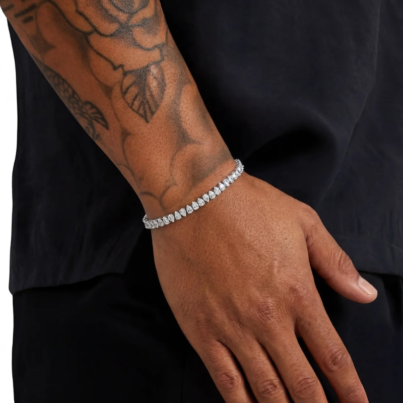 Bracelet Tennis Goutte Blanche