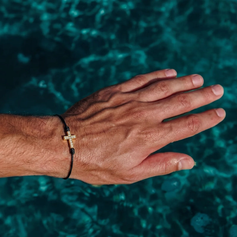 Bracelet Tennis Cordon Croix