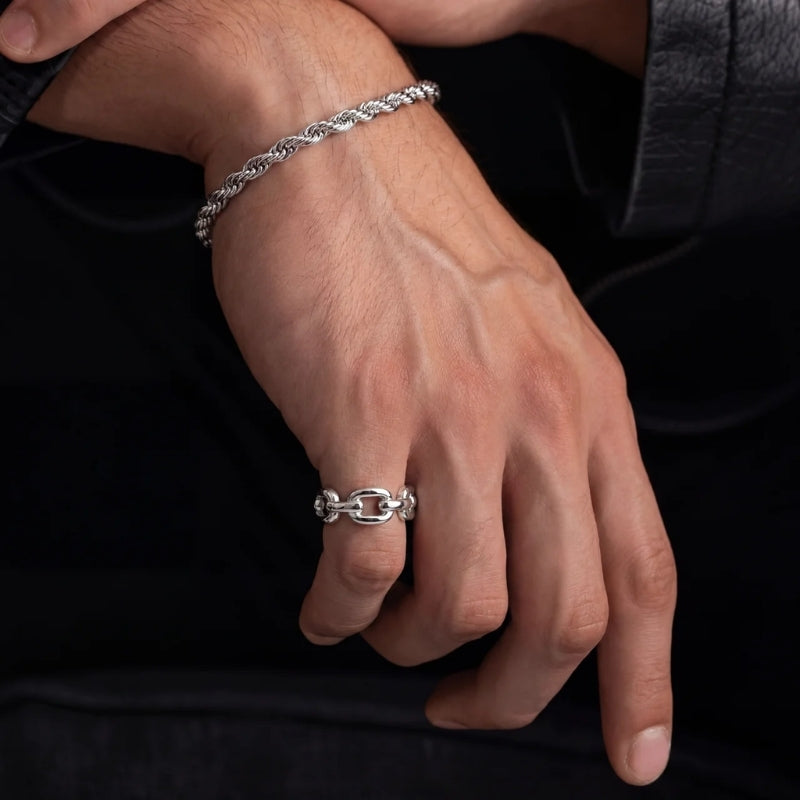 Bague Chaîne Marine