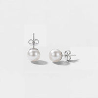Boucles d'oreilles Perle Blanche