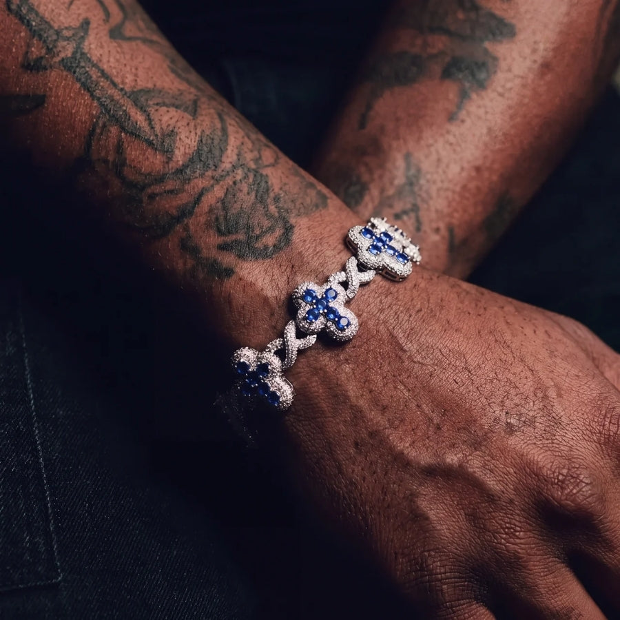 Bracelet Iced Azure Seraph