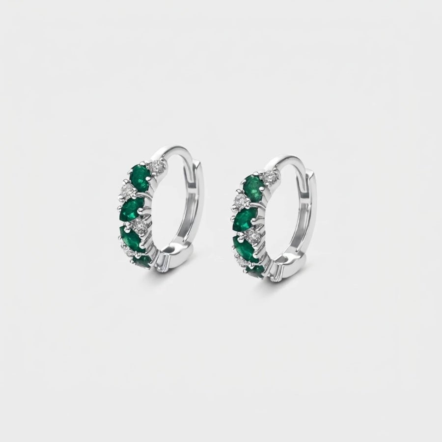 Earrings – Stone of Wisdom in silver finish