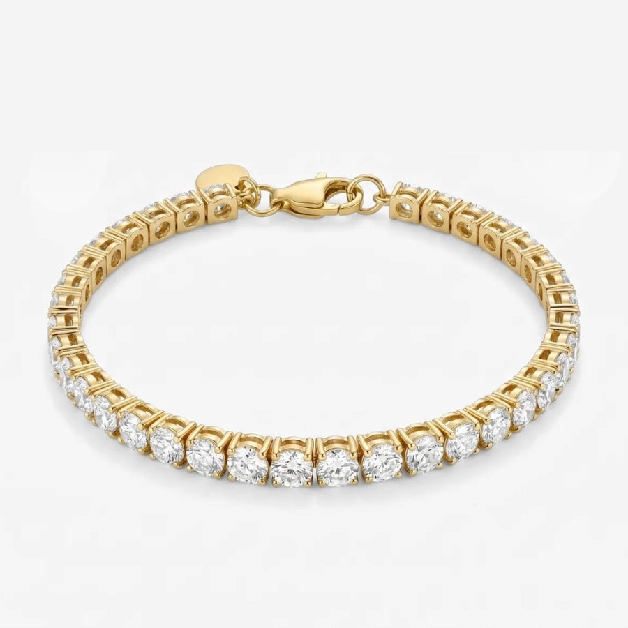 Luxe Tennis Bracelet in 18K gold or silver finish