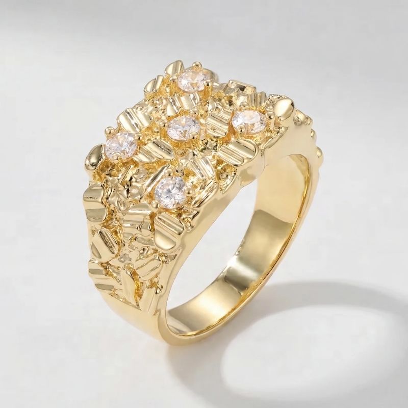 Bague Émeraude Latérale