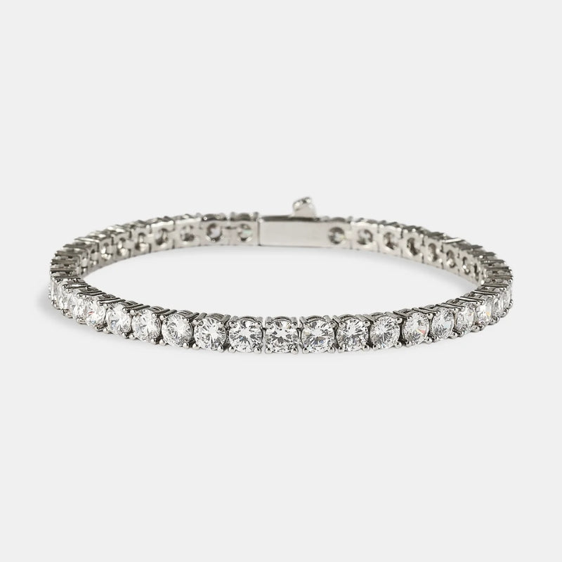 Bracelet Tennis - 5mm - Blanc