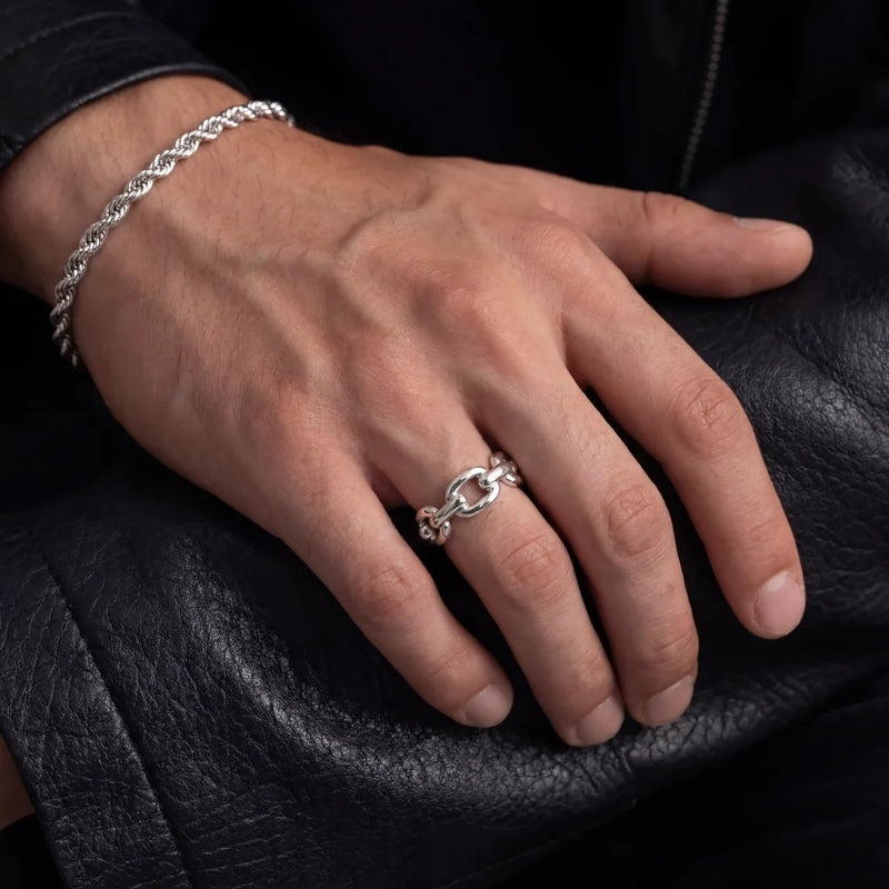 Bague Chaîne Marine