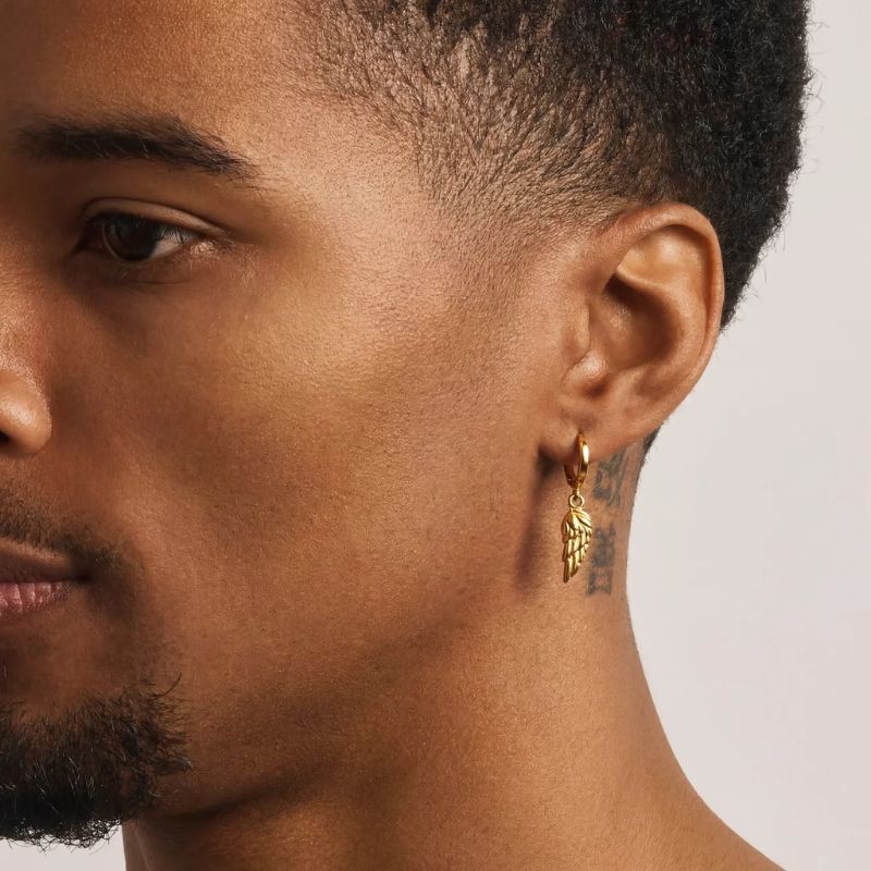 Boucles d'oreilles Ailes Or
