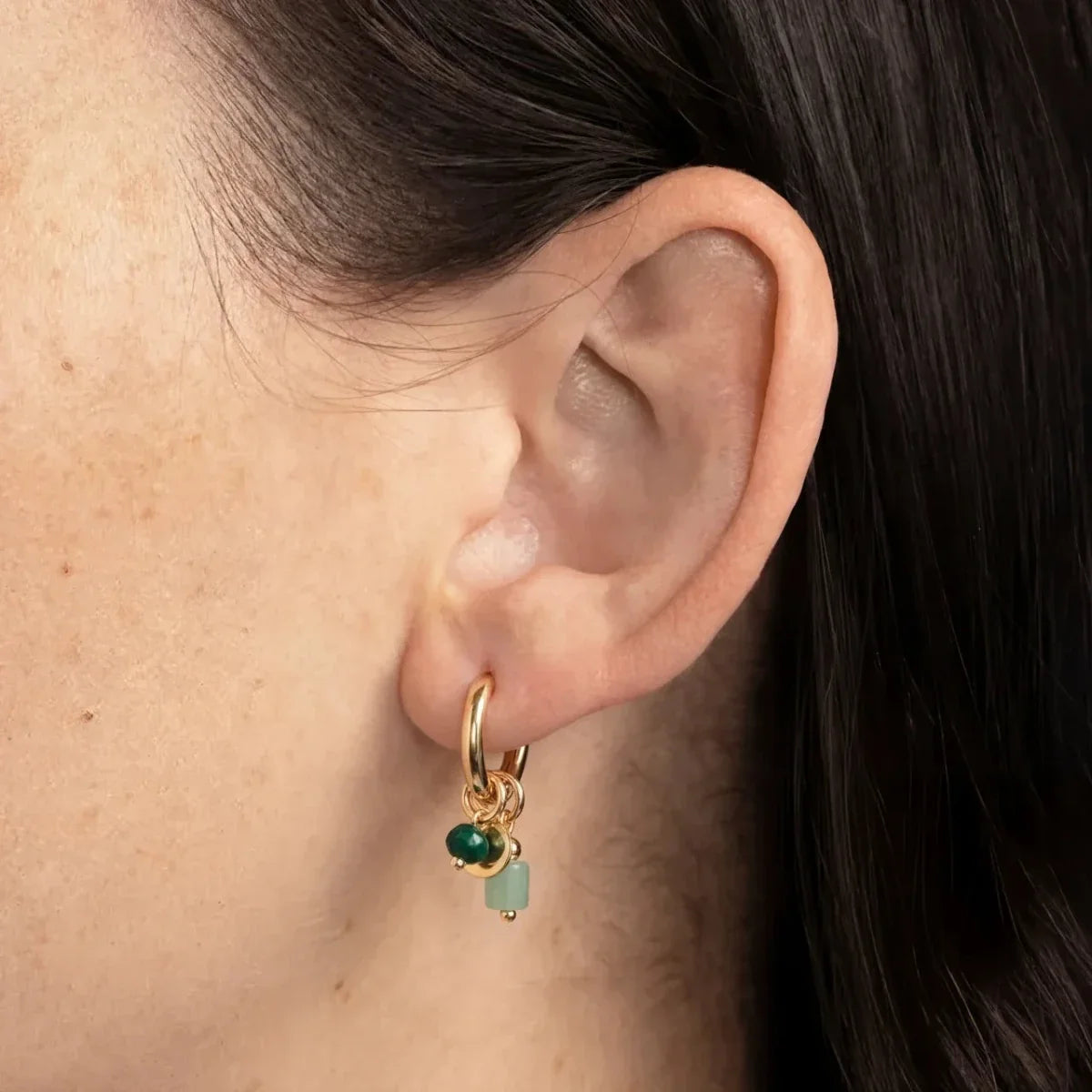 Earrings – Wisdom Charm worn on ear