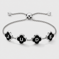 Bracelet Trèfle Initiale
