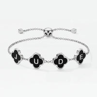 Bracelet Trèfle Initiale