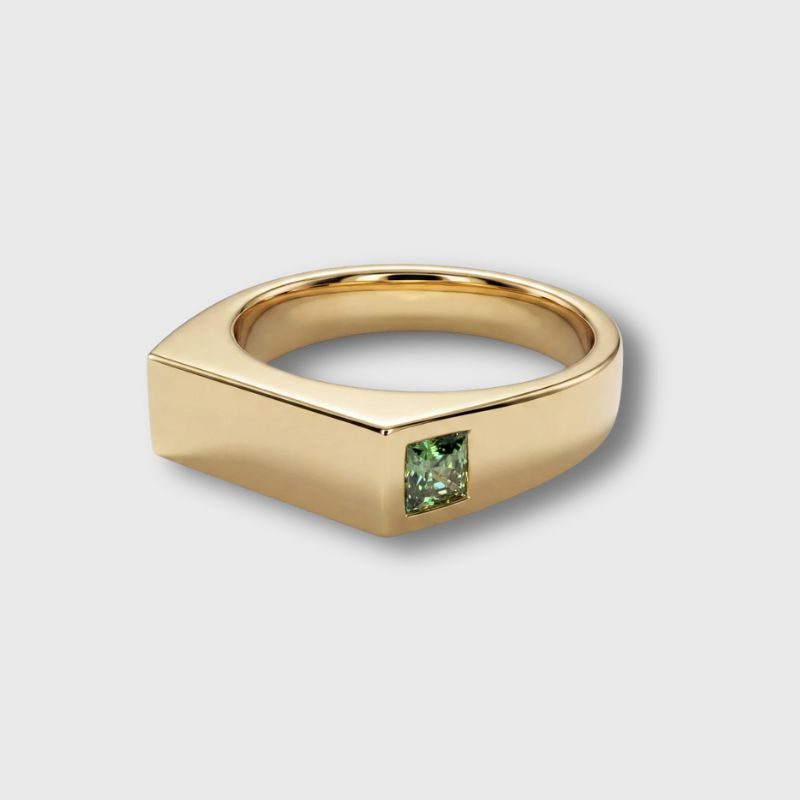 Bague Émeraude Latérale