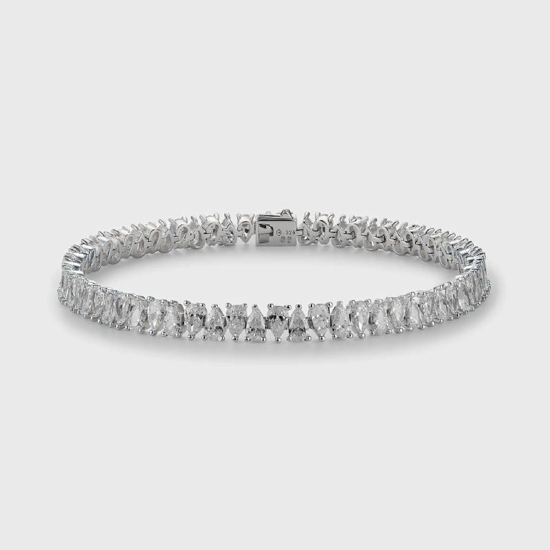Bracelet Tennis Goutte Blanche