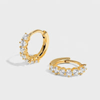 Crystal Hoop Earrings - Zirconia CZ